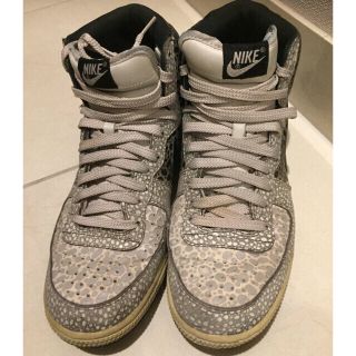 NIKE ナイキ サイズ:27.5cm TERMINATOR HI PREMIUM (307893-261) 2008年 ターミネーター ハイ プレミアム セメント エレファント ダークオーク チームレッド US9.5 ハイカット スニーカー シューズ 靴 【メンズ】