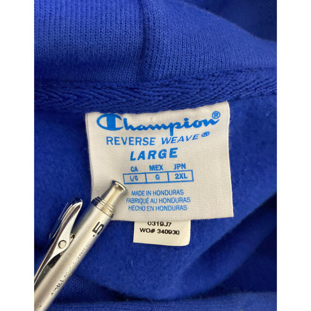 MOMA CHAMPION HOODIE BLUE SIZE L 2