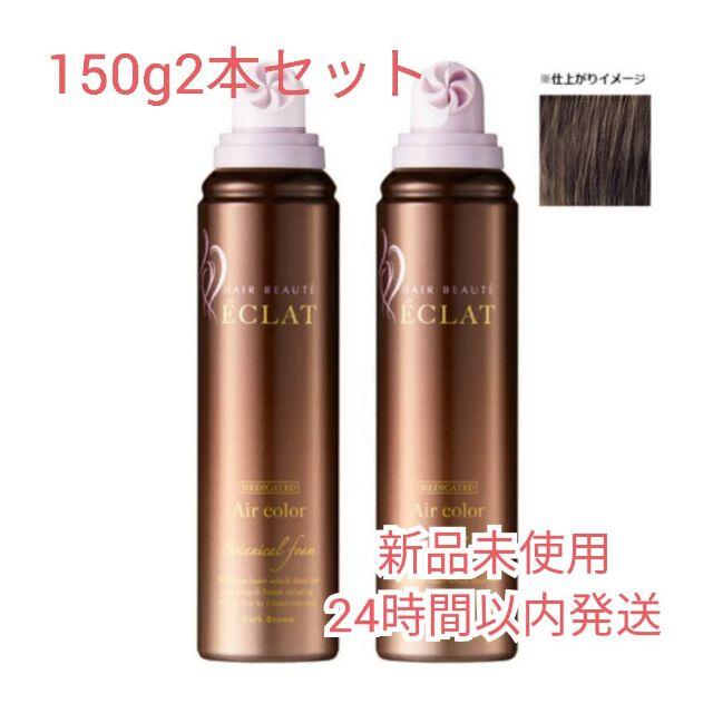 ヘアボーテエクラボタニカルエアカラーフォーム150g2本【ナチュラルブラック】