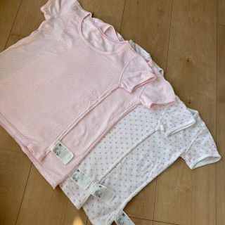 ユニクロ(UNIQLO)のUNIQLO　♡　メッシュ　半袖下着　【110】4枚組(下着)