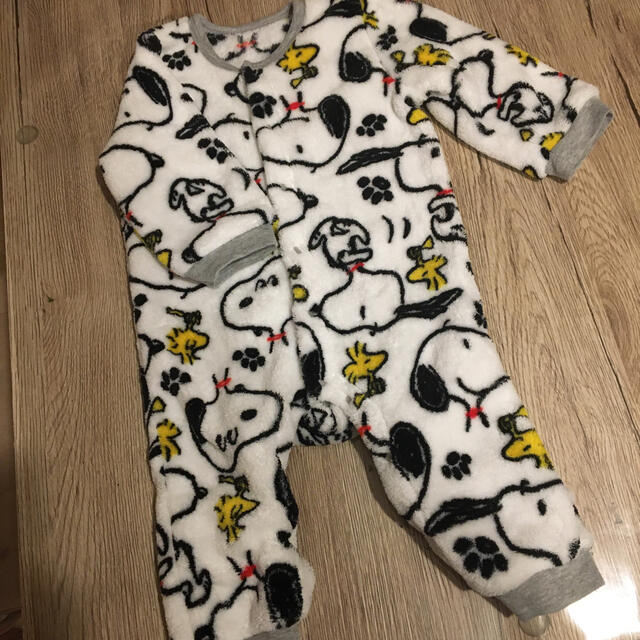 SNOOPY(スヌーピー)の✳︎お値下げ✳︎❁︎スヌーピー ロンパース８０cm❁︎ キッズ/ベビー/マタニティのベビー服(~85cm)(ロンパース)の商品写真