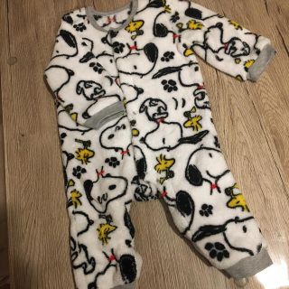 スヌーピー(SNOOPY)の✳︎お値下げ✳︎❁︎スヌーピー ロンパース８０cm❁︎(ロンパース)