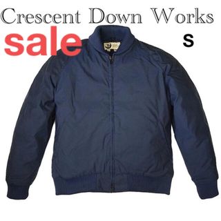 クレッシェント(CRESCENT)のCrescent Down Works BOMBER JACKET NAVY S(ダウンジャケット)