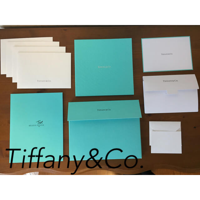 Tiffany & Co.(ティファニー)のティファニー 封筒 カード セット ハンドメイドの文具/ステーショナリー(カード/レター/ラッピング)の商品写真