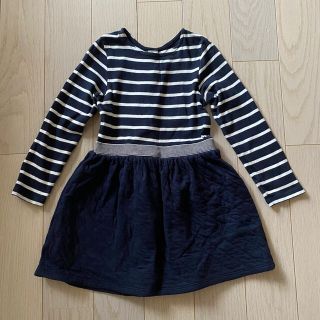 プチバトー(PETIT BATEAU)のプチバトー　ワンピース　5ans110cm(ワンピース)