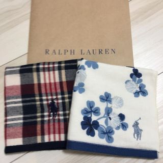 ラルフローレン(Ralph Lauren)の新品＊ラルフ ガーゼ タオル ハンカチ セット(ハンカチ)