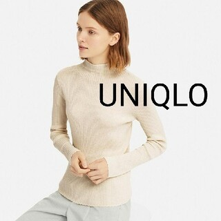 ユニクロ(UNIQLO)のUNIQLO シャイニーリブハイネックセーター(ニット/セーター)