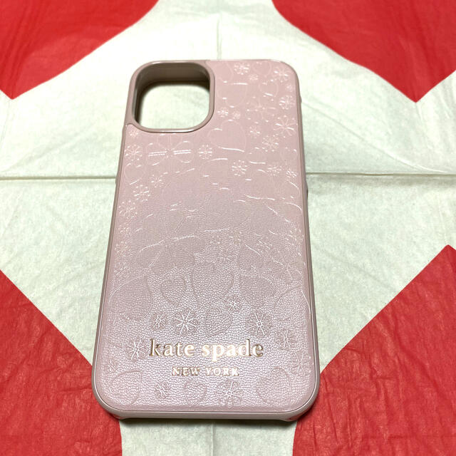 ????【iPhone 12 mini】kate spade レザーケース