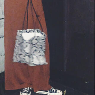 COUDRE FAKE LEATHER PYTHON TOTE ブラウン
