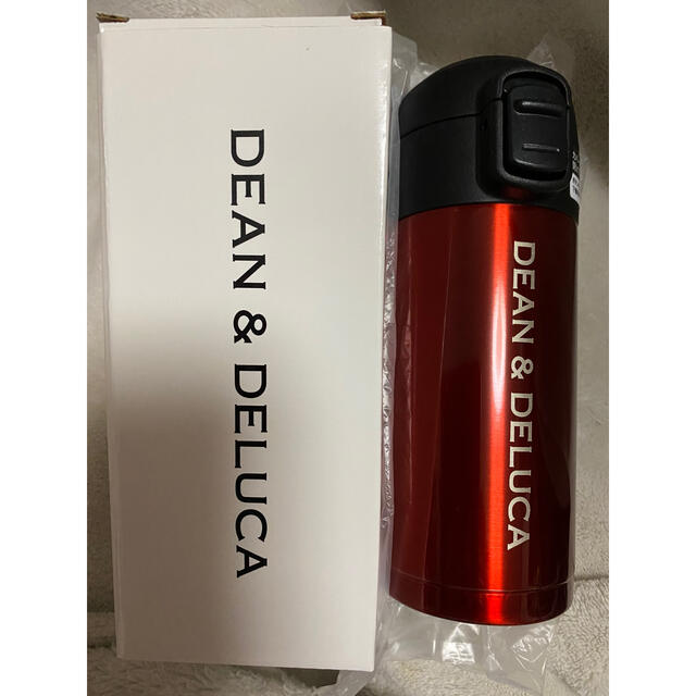 DEAN & DELUCA(ディーンアンドデルーカ)のDEAN&DELUCA ワンタッチ栓スリムボトル レッド200ml   キッズ/ベビー/マタニティの授乳/お食事用品(水筒)の商品写真