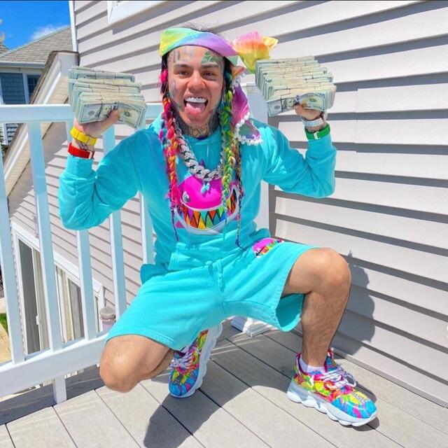 レア 6ix9ne shark T-shirt rainbow gooba | フリマアプリ ラクマ