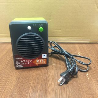 テクノス　ミニセラミックファンヒーター300W(ファンヒーター)