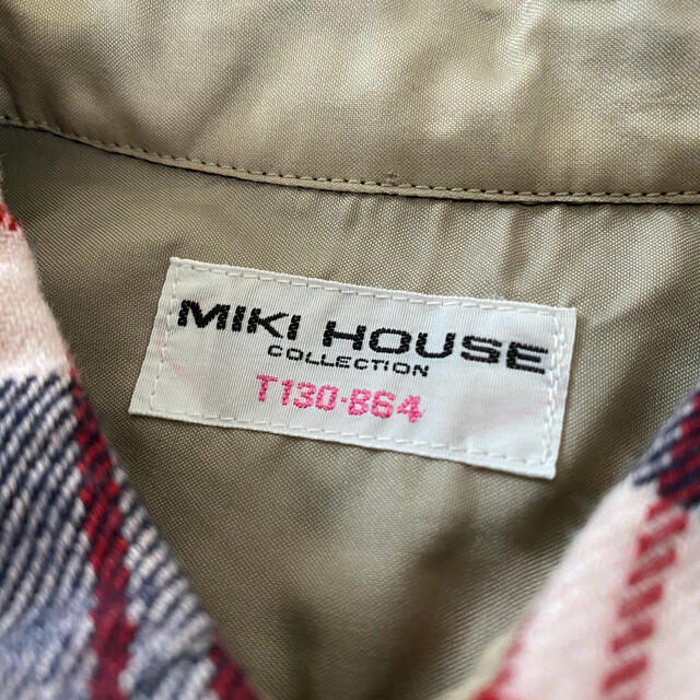 mikihouse(ミキハウス)のミキハウス　チェックシャツ　mikihouse キッズ/ベビー/マタニティのベビー服(~85cm)(シャツ/カットソー)の商品写真
