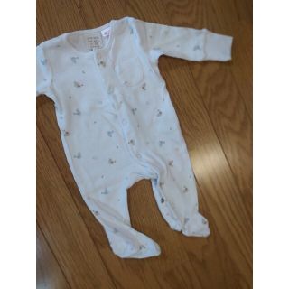 ザラキッズ(ZARA KIDS)の新品未使用　ZARAbaby　長袖ロンパース（56cm）(ロンパース)