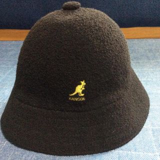 カンゴール(KANGOL)のカンゴールM黒ゴールド送料込み(ハット)