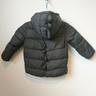 ザラキッズ(ZARA KIDS)のザラベビー・ダウンコート（中古美品/黒/92cm）(コート)