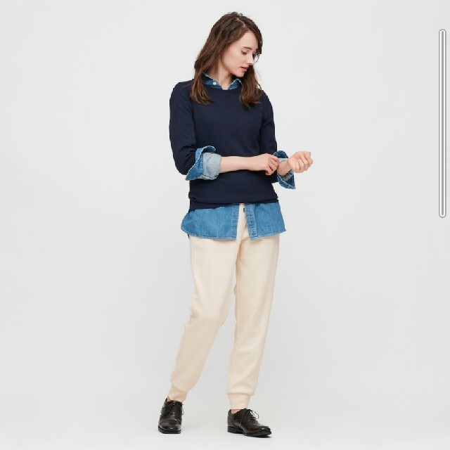 UNIQLO(ユニクロ)のUNIQLO　ボアスウェットパンツ　Lサイズ　標準丈67〜69 レディースのパンツ(カジュアルパンツ)の商品写真