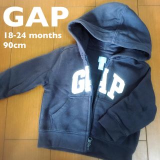 ベビーギャップ(babyGAP)のbabyGAP ジップパーカー ネイビー 90 子供服 キッズ ベビー(ジャケット/上着)