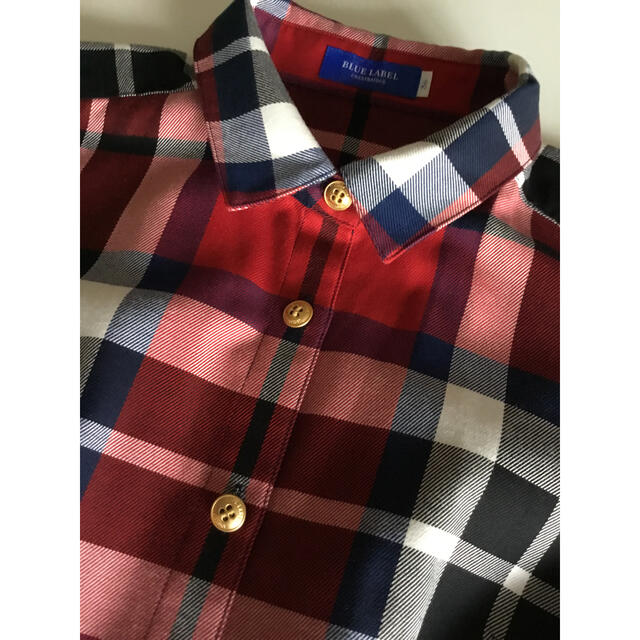 BURBERRY BLUE LABEL(バーバリーブルーレーベル)のBURBERRY BLUE LABEL⭐️チェックワンピース シャツワンピース レディースのワンピース(ひざ丈ワンピース)の商品写真