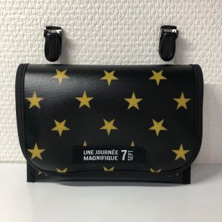 ラミネート移動ポケット☆ブラックイエロースター(外出用品)