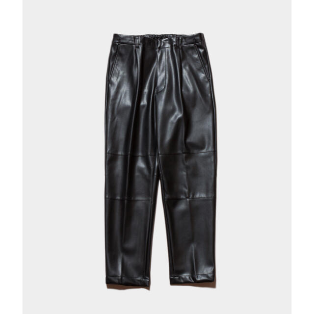 19aw stein FAKE LEATHER TROUSERS