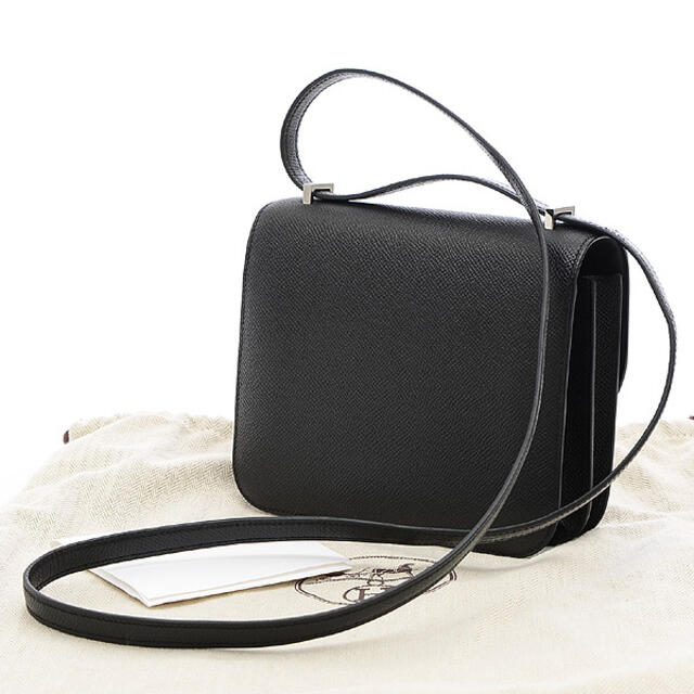 エルメス コンスタンスミニ 18 エプソン ブラック シルバー金具 C刻印 レディースのバッグ(ショルダーバッグ)の商品写真