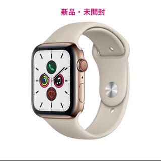 アップルウォッチ(Apple Watch)の【新品・送料込み】アップルウォッチ5 ゴールド　ステンレス 44mm(その他)