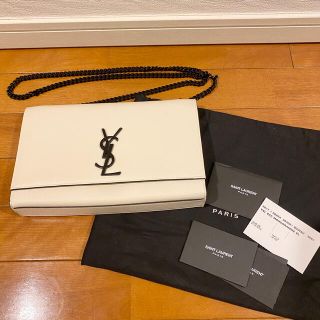 サンローラン(Saint Laurent)のサンローラン　ホワイト　ショルダーバッグ(ショルダーバッグ)