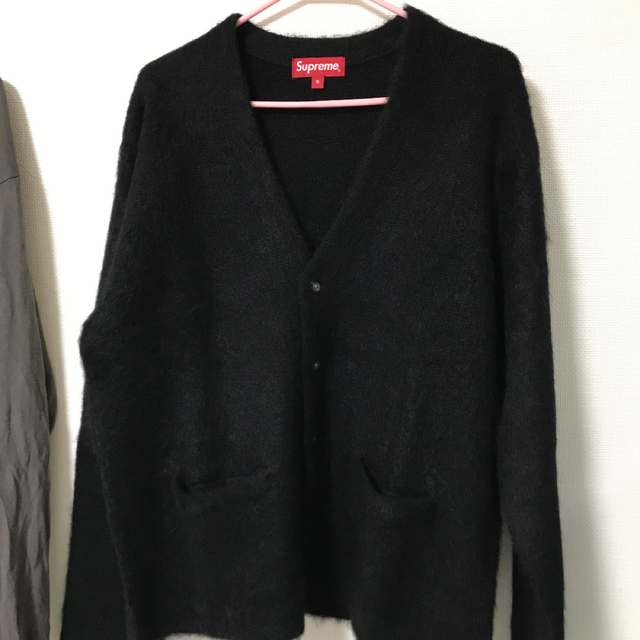 supreme Brushed Mohair Cardigan 黒Sサイズ