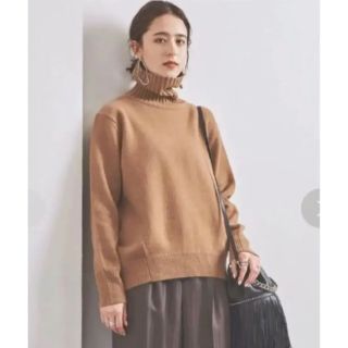 ユナイテッドアローズ(UNITED ARROWS)のユナイテッドアローズ　定番★タートルニット　ブラウン⭐️美品⭐️(ニット/セーター)