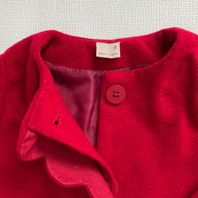 petit main(プティマイン)のPetit mainコート90 キッズ/ベビー/マタニティのキッズ服女の子用(90cm~)(コート)の商品写真