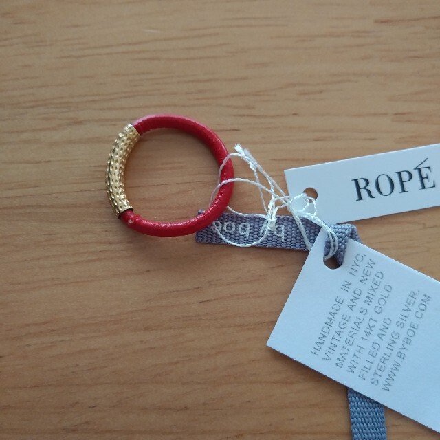 ROPE’(ロペ)のレザーリング　2個セット レディースのアクセサリー(リング(指輪))の商品写真