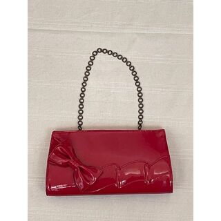 ジェーンマープル(JaneMarple)の お値下げ可能❣️2点以上割引🎀JANE MARPLEの赤いリボン鞄🎀(ハンドバッグ)