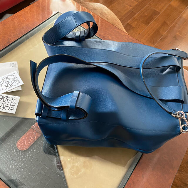 LOEWE(ロエベ)のLOEWE ロエベ GOYA ゴヤ バックパック 牛革 INDIGO  メンズのバッグ(バッグパック/リュック)の商品写真