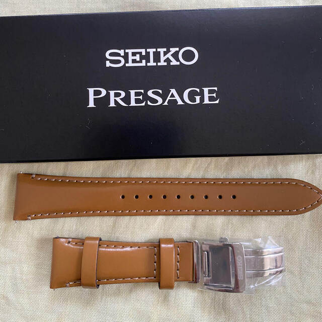 セイコー 純正 バンド 牛革 20mm D0151AL バックル SEIKO