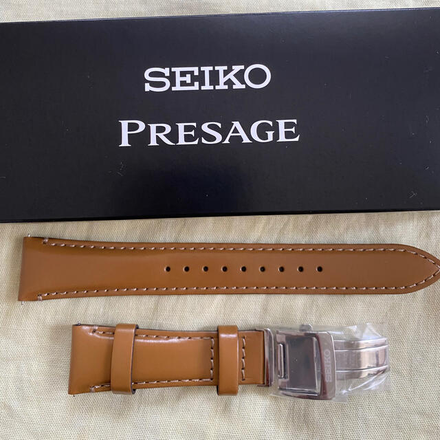 SEIKO(セイコー)のSEIKO 20mm革ベルト Dバックル付き メンズの時計(レザーベルト)の商品写真