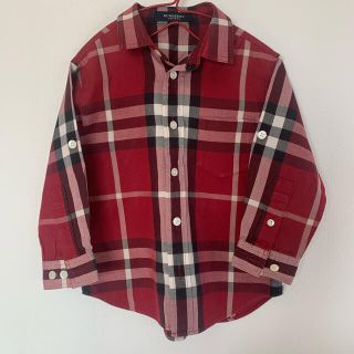 バーバリー(BURBERRY)のバーバリー★チェックシャツ　100A(ブラウス)