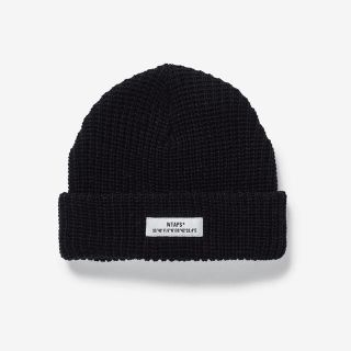 ダブルタップス(W)taps)の希少 未開封 BEANIE WOAC WTAPS ダブルタップス ブラック(ニット帽/ビーニー)