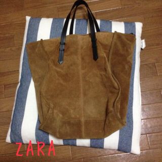 ザラ(ZARA)のZARA♡牛革バッグ(トートバッグ)