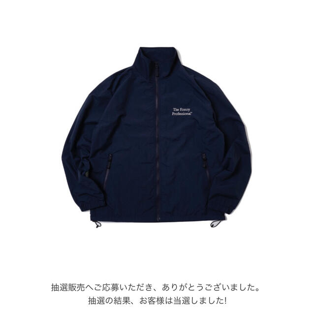 The Ennoy Professional NYLON JACKET NAVYナイロンジャケット