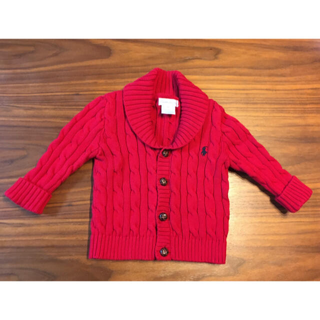 Ralph Lauren(ラルフローレン)のラルフローレン　ベビー　ニットカーディガン キッズ/ベビー/マタニティのベビー服(~85cm)(ニット/セーター)の商品写真