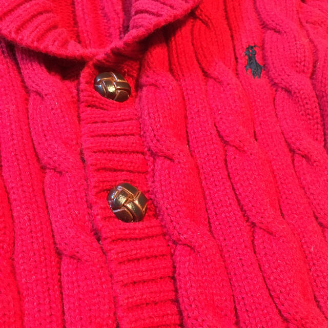 Ralph Lauren(ラルフローレン)のラルフローレン　ベビー　ニットカーディガン キッズ/ベビー/マタニティのベビー服(~85cm)(ニット/セーター)の商品写真