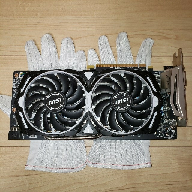 MSI Radeon RX580 MINER 8G HDMI変換ケーブル付 - PCパーツ