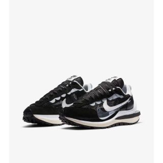 ナイキ(NIKE)の24.5cm NIKE×SACAI VAPORWAFFLE BLACK (スニーカー)