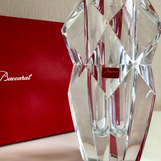 Baccarat(バカラ)の美品 希少！レア　花が美しくなる　バカラ フラワー ベース 花瓶  リージェント インテリア/住まい/日用品のインテリア小物(花瓶)の商品写真