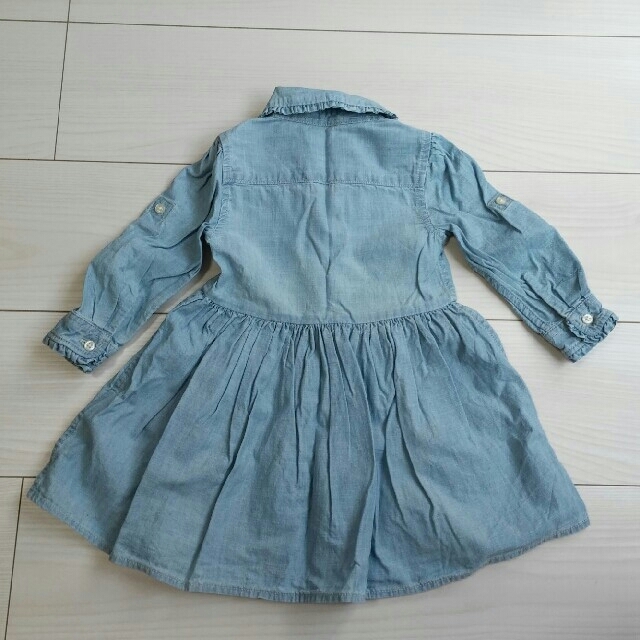 Ralph Lauren(ラルフローレン)のsize80☆ラルフデニムワンピセット キッズ/ベビー/マタニティのベビー服(~85cm)(ワンピース)の商品写真