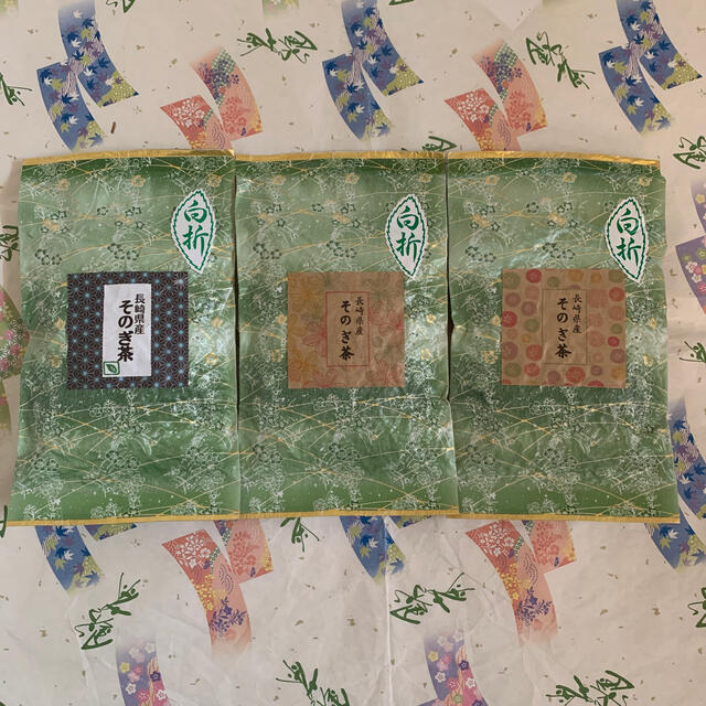 【そのぎ茶】白折80g×3本 緑茶 そのぎ茶 日本茶 長崎県産 ギフト 食品/飲料/酒の飲料(茶)の商品写真