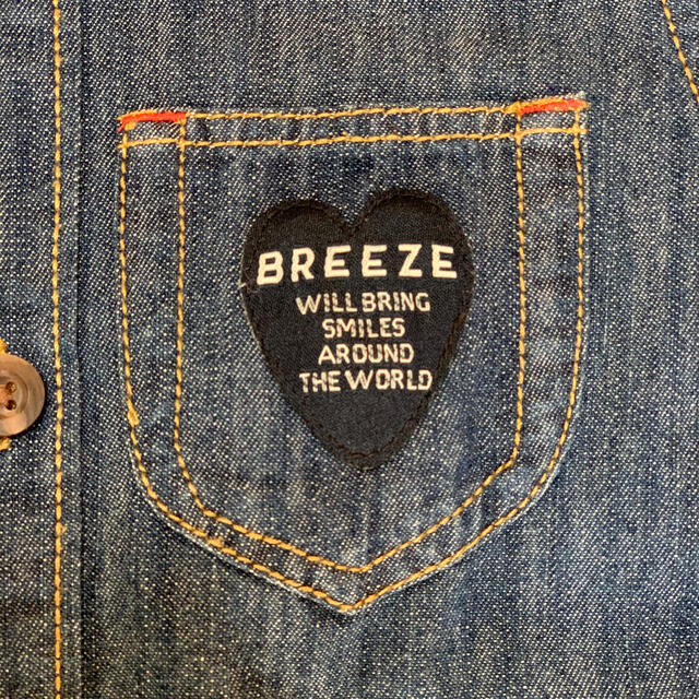 BREEZE(ブリーズ)の⭐️BREEZE⭐️デニムワンピース　100 キッズ/ベビー/マタニティのキッズ服女の子用(90cm~)(ワンピース)の商品写真