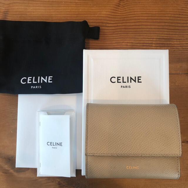 Celineセリーヌ2020年2月購入財布ベージュレシート有り