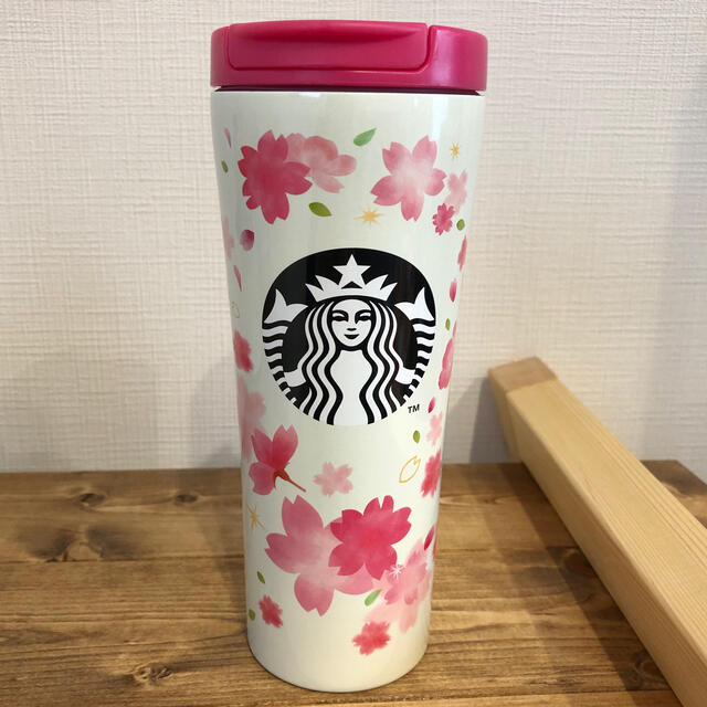 Starbucks Coffee(スターバックスコーヒー)の新品未使用　スタバ　オンライン限定　さくらステンレスタンブラー インテリア/住まい/日用品のキッチン/食器(タンブラー)の商品写真